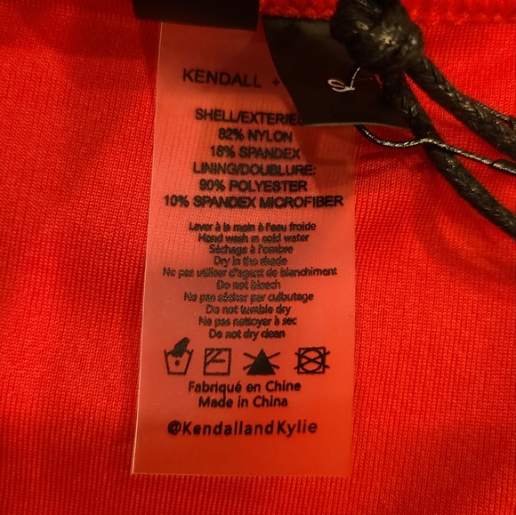 Kendall +Kylie 2pc Red Bikini Set Size Small - Picture 7 of 11